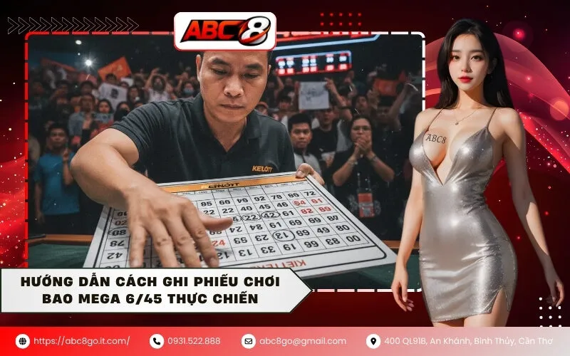 Hướng dẫn cách ghi phiếu chơi bao Mega 6/45 thực chiến