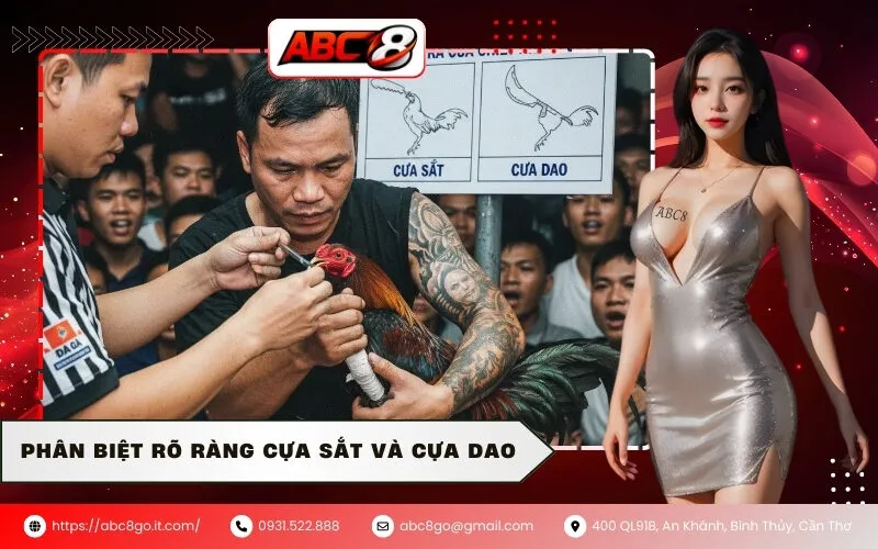 Phân biệt rõ ràng cựa sắt và cựa dao
