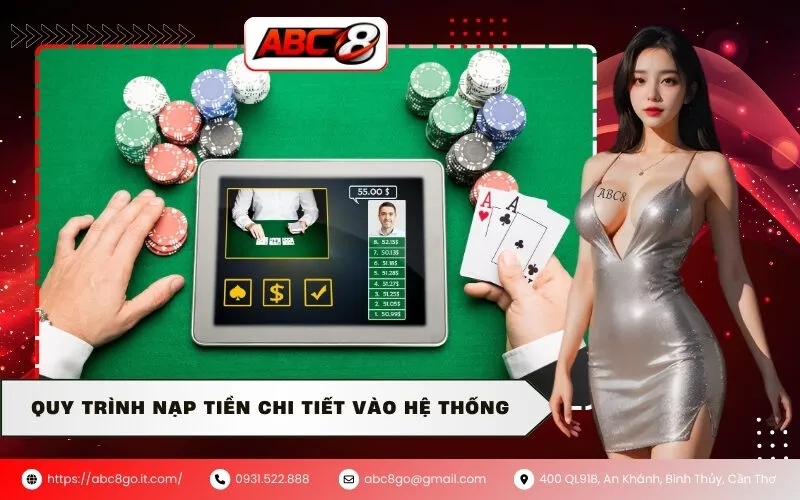Quy trình nạp tiền chi tiết vào hệ thống